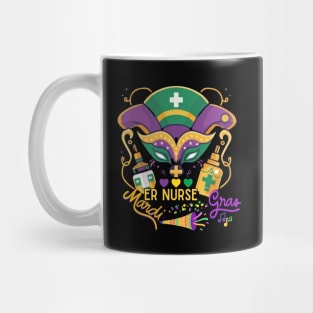 RN Mardi Gras Nurse Crew Family Group funny Nursing Mug